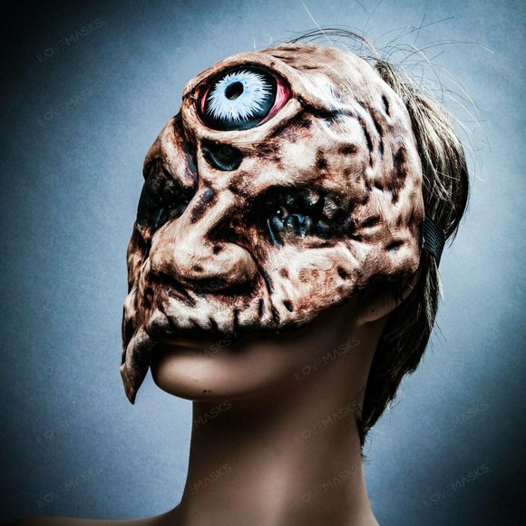 Halloween Realistic Horror Monster One-Eye Mask - Picture 1 of 8